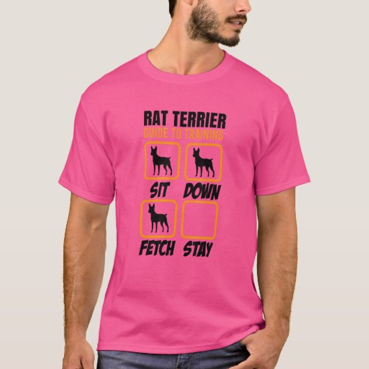 Dog Owner van Rat Terrier Training Guide T-shirt (Voorkant)
