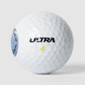 Dog Pa heeft geen mooie foto. Golfballen (Logo)