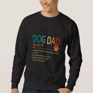 Dog Pa iemand werkt hard, zodat zijn honden een Trui