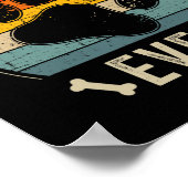 Dog pa ooit voor retro vaders dag geboorte poster (Hoek)