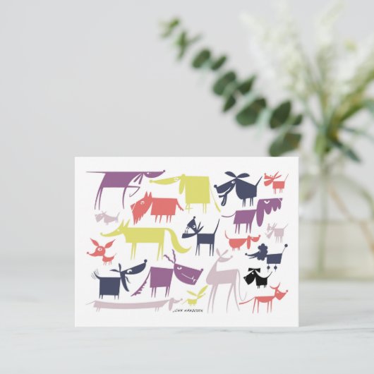 Dog Pack Briefkaart (Staand voorkant)