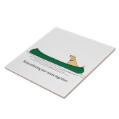 Dog Paddle Memory Tegeltje (Zijkant)