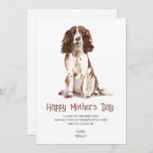 Dog Painting Moederdag Feestdagenkaart (Voorkant / Achterkant)