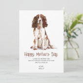 Dog Painting Moederdag Feestdagenkaart (Staand voorkant)