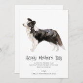 Dog Painting Moederdag Feestdagenkaart (Voorkant / Achterkant)