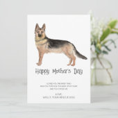 Dog Painting Moederdag Feestdagenkaart (Staand voorkant)