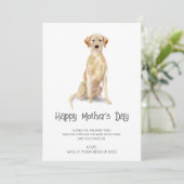 Dog Painting Moederdag Feestdagenkaart (Staand voorkant)