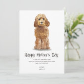 Dog Painting Moederdag Feestdagenkaart (Staand voorkant)
