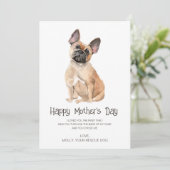 Dog Painting Moederdag Feestdagenkaart (Staand voorkant)