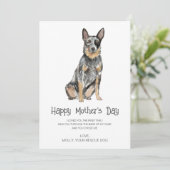 Dog Painting Moederdag Feestdagenkaart (Staand voorkant)