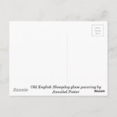 Dog Painting Old English Sheepdog Briefkaart (Achterkant)