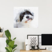 Dog Painting Print (Thuiskantoor)