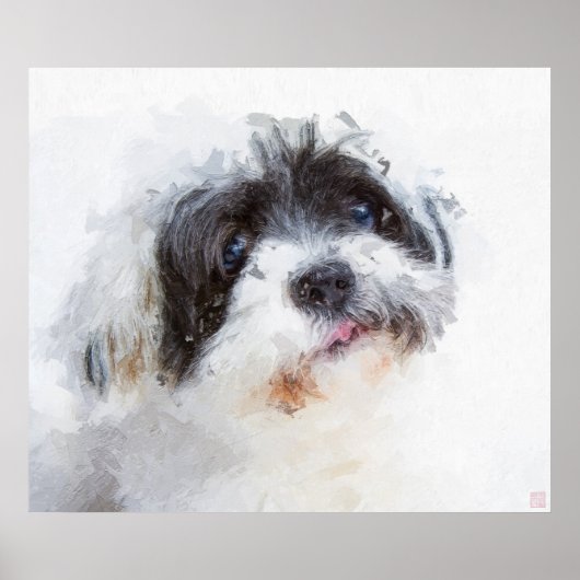 Dog Painting Print (Voorkant)