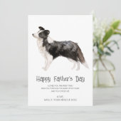 Dog Painting Vaderdag Feestdagenkaart (Staand voorkant)