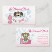 Dog Pampered Pooch Groomer Visitekaartje (Voorkant / Achterkant)