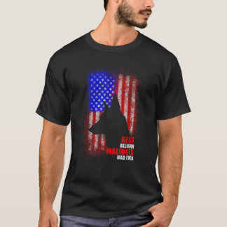 Dog Pap Oover Amerikaanse vlag Belgische Malinois T-shirt