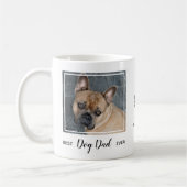Dog papa gepersonaliseerde huisdier foto koffiemok (Links)