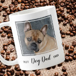 Dog papa gepersonaliseerde huisdier foto koffiemok<br><div class="desc">Verras de hondenvader of hij nu jarig is, Vaderdag, of om het hondenhuis uit te komen, met deze super schattige wereld's beste hondenvader koffie mok. Beste Hond Pap Ooit - Liefde, Personaliseer Naam . Personaliseer met de Dog Dad's favoriete Pet Foto's, en naam. Geweldig cadeau van de hond. COPYRIGHT ©...</div>