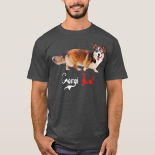 Dog Papa Puppy Dad Corgi T-shirt