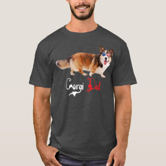 Dog Papa Puppy Dad Corgi T-shirt