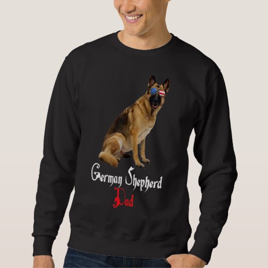 Dog Papa Puppy Dad German Shepherd Trui (Voorkant)