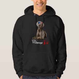 Dog Papa Puppy Dad Weimaraner Hoodie