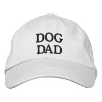 Dog Papa wit en zwarte aangepaste tekst eenvoudig