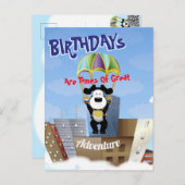 Dog Paratrooper Cityscape Briefkaart (Voorkant / Achterkant)