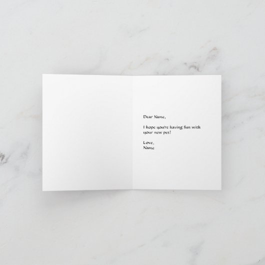 Dog Park Directions Folded Note Card Notitiekaartje (Binnen)