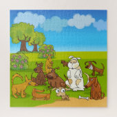 Dog Park Fun Puzzle Legpuzzel (Verticaal)
