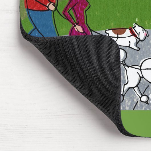 Dog Park Mousepad Muismat (Hoek)