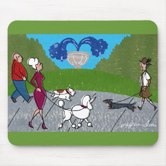 Dog Park Mousepad Muismat (Voorkant)