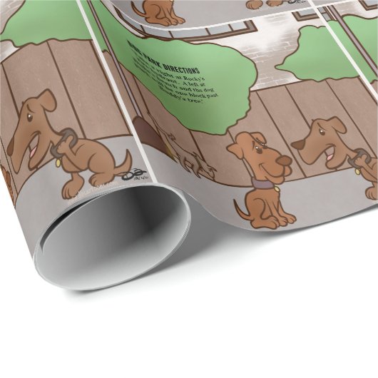 Dog Park Richtingen Cadeaupapier (Rol Hoek)