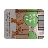 Dog Park Richtingen Magnet Magneet (Horizontaal)