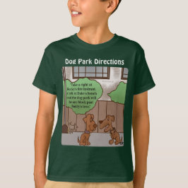 Dog Park Routebeschrijving Boy's T-shirt