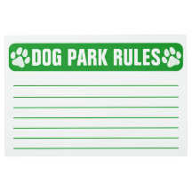Dog Park Rules Facility Eigendom