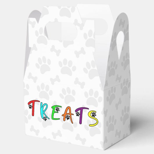 Dog Party aangepaste traktatie tekst Bedankdoosjes (Geopend)