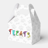 Dog Party aangepaste traktatie tekst Bedankdoosjes (Voorkant Zijde)