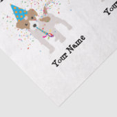 Dog Party - Animals op Birthday Party Name Tissuepapier (Detail)