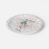 Dog Party - Animals op Birthday Party Papieren Bordje (Gekanteld)