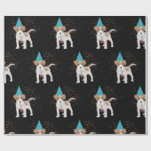 Dog Party - Animals Puppy met een partij Cadeaupapier (Vlak)