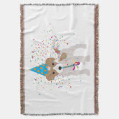 Dog Party - Animals Puppy met een partij Deken (Voorkant Verticaal)