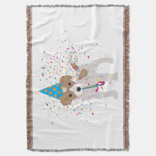 Dog Party - Animals Puppy met een partij Deken (Voorkant Verticaal)