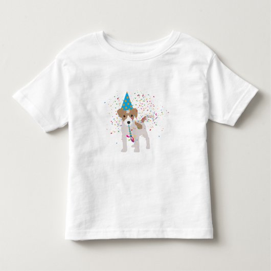 Dog Party - Animals Puppy met een partij Kinder Shirts (Voorkant)