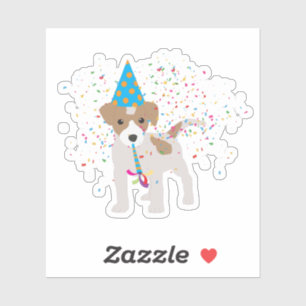 Dog Party - Animals Puppy met een partij Sticker