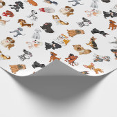 Dog Party Cadeaupapier (Hoek)