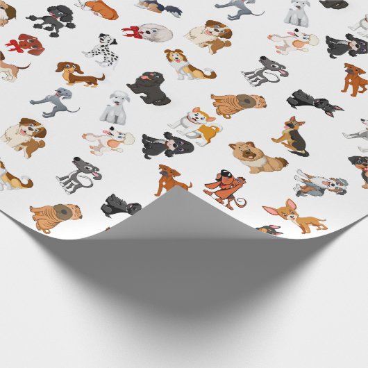 Dog Party Cadeaupapier (Hoek)