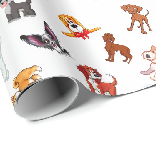 Dog Party Cadeaupapier (Rol Hoek)