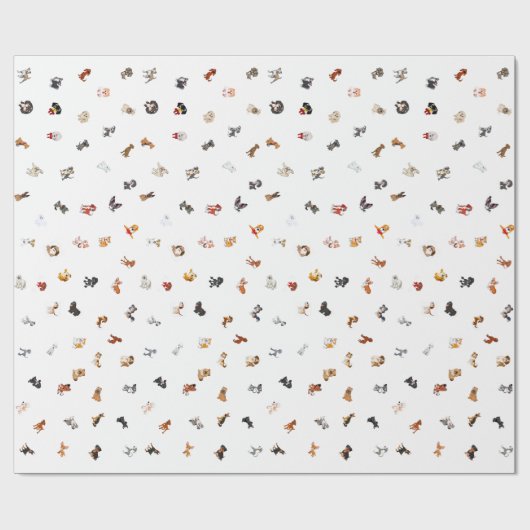 Dog Party Cadeaupapier (Vlak)