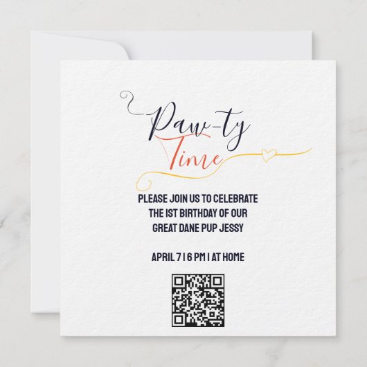 Dog Party of Pawty (Achterkant)